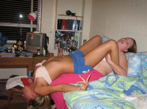 naughty college lesbian roommates having fun going kinky