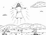 Coming Jesus Second Coloring Pages His Robin Great sketch template