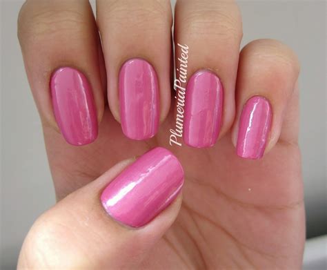 plumeriapainted pink nails opi japanese rose garden reswatched