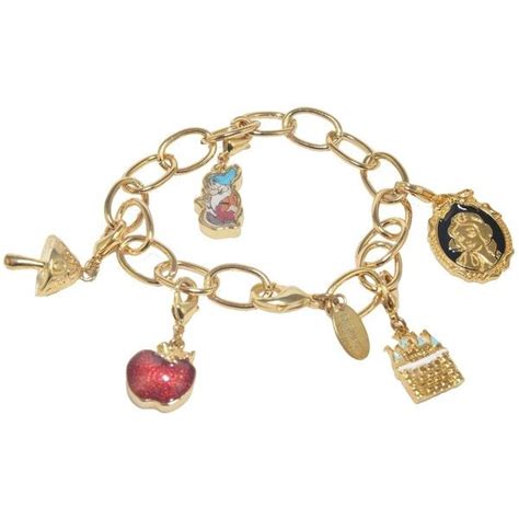 disney couture snow white charm bracelet    polyvore featuring jewelry bracelets