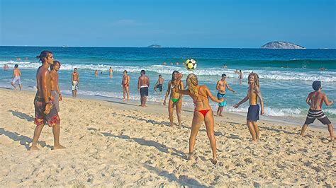 Soccer Rules On Ipanema Beach In Rio De Janeiro Brazil