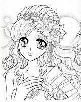 Coloring Japanese Book Pages Shoujo Mia Picasa Mama Web Anime Cute Albums Sheets sketch template