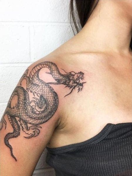 eye catching shoulder tattoos  women