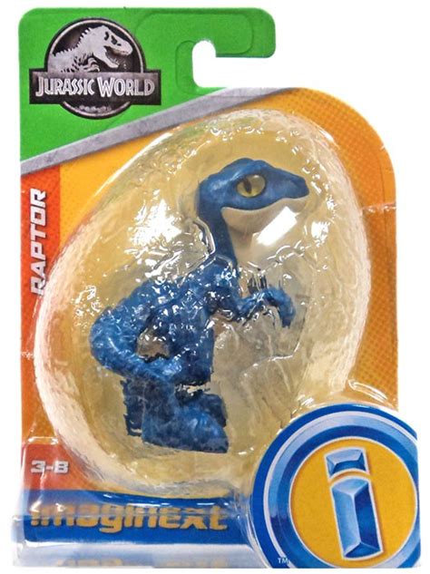 Jurassic World Imaginext Raptor Mini Figure Blue Mattel Toywiz