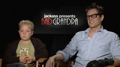 johnny knoxville and jackson nicoll jackass presents bad grandpa interview hd youtube
