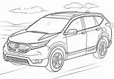 Honda Coloring Pages Crv Cr Printable Supercoloring Drawing Sketch Print Template Categories sketch template