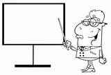 Teacher Whiteboard Interactive Pointing sketch template