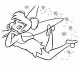 Tinkerbell Coloring Pages Kids Disney Print Color Printable Sheets Paint Drawing Cute Fun Add Back Character Pattern Girl Happy sketch template