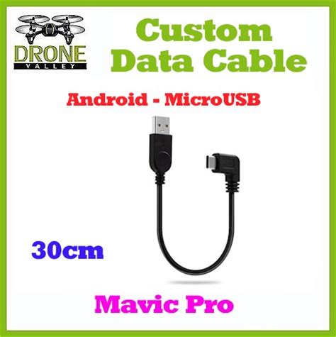 dji mavic pro  android devices custom data cable cm microusb