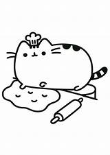 Pusheen Coloring Pages Easy Print Tulamama Cat Kids Colouring Printable Little Cartoon sketch template