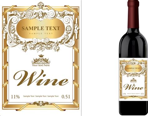 wine bottle label design template  creative template