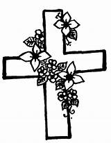 Cross Clipart Flowers Memorial Drawing Crosses Drawings Clip War Flower Line Cliparts Getdrawings Clipground Library Paintingvalley October sketch template