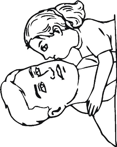 father daughter coloring pages