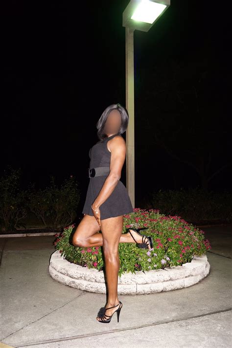 Ebony Crossdresser Sissy Gina Expose Public Chastity 8