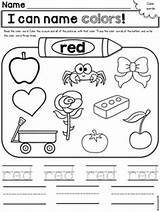 Color Preschool Colors Red Activities Kindergarten School Words Worksheets Learning First Printable Back Kids Worksheet Printables Coloring Activity Weeks Pages sketch template