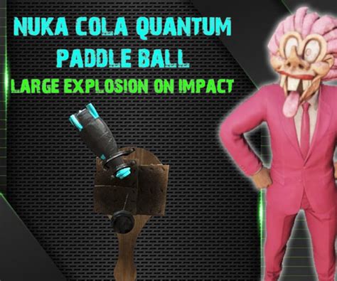 fallout  pc nuka cola quantum paddle ball large explosion etsy