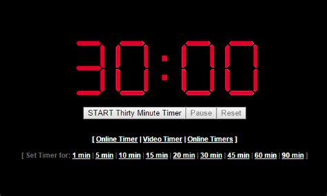 minute timer  seconds  timer