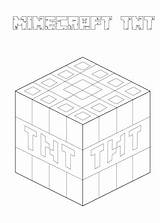 Minecraft Tnt Coloring Pages Printable Categories sketch template