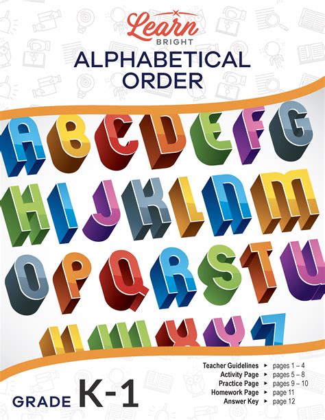 alphabetical order    learn bright