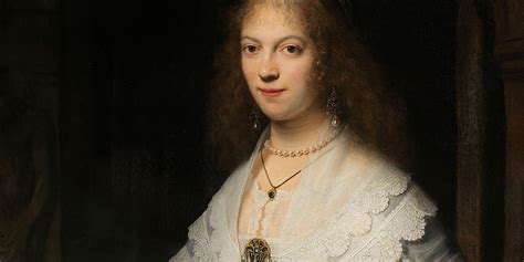 1639 Rembrandt Portrait Of A Woman Possibly Maria Trip Fashion
