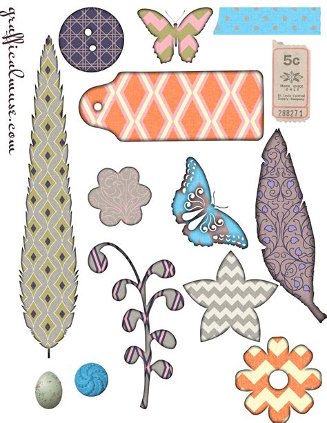 creative collage sheet printables  decoupage tissue paper