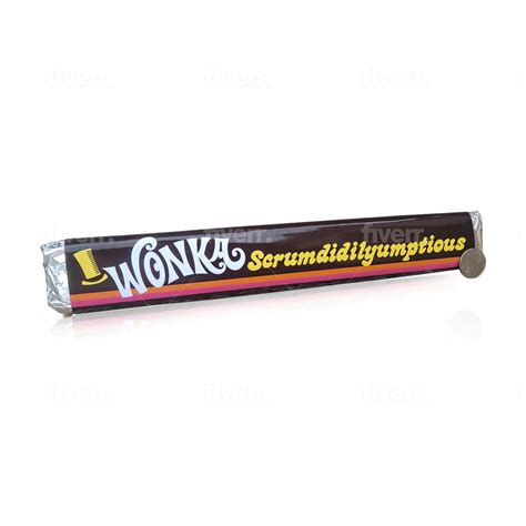 willy wonka scrumdidlyumptious candy bar  chocolate