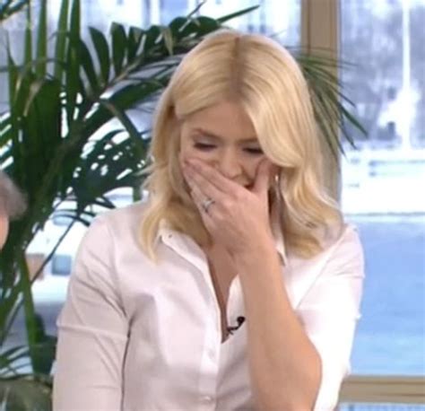 holly willoughby loses it at rude this morning interview daily star