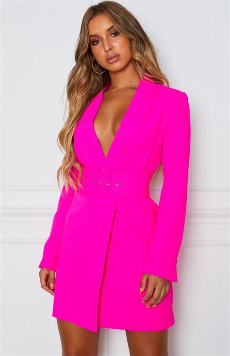 join the club blazer dress hot pink blazer dress women