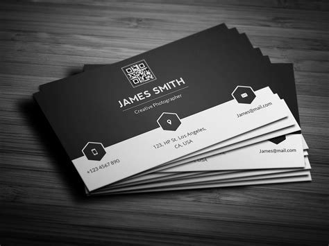 black white minimal business card business card templates