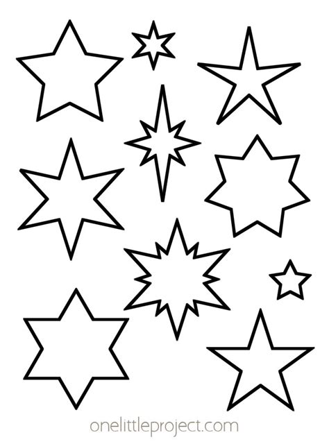 stars  printable templates coloring pages firstpalette  stars