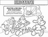 Pages Safety Fire Coloring Colouring Template sketch template