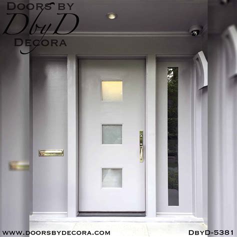 Custom Modern Door With Simple Glass Wood Entry Doors By Decora