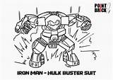 Hulk Hulkbuster Buster Disegni Dibujos Elves Ironman Avengers Bello Colora Brick Coloringpagesonly Gormiti Pointbrick Getcolorings Gackt Pupung sketch template