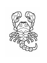 Coloring Scorpio Horoscope Pages sketch template