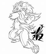 Obstagoon Line sketch template