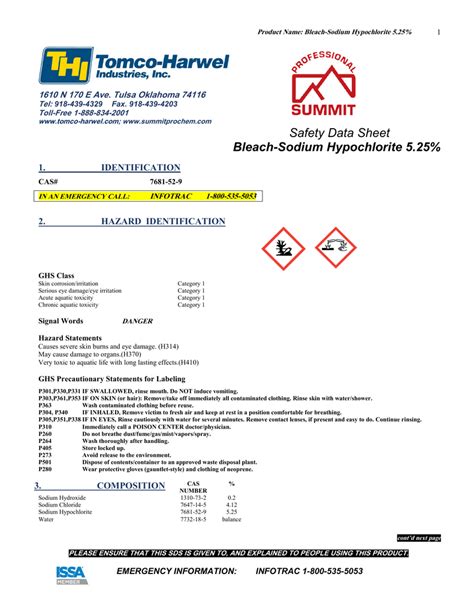 safety data sheet bleach sodium hypochlorite 5 25 1 free nude porn photos