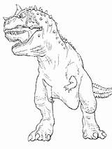 Coloring Dinosaur Jurassic sketch template