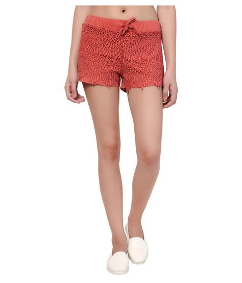 Buy Kotty Cotton Hot Pants Red Online At Best Prices In India Snapdeal