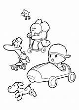Pocoyo Coloring Pages Rush California Gold Color Friends Getcolorings Getdrawings sketch template