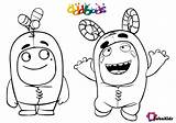 Oddbods Bubakids Serials sketch template