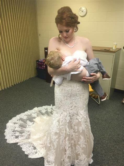 Breastfeeding Bride Photos Show Just How Dedicated Mothers Can Be
