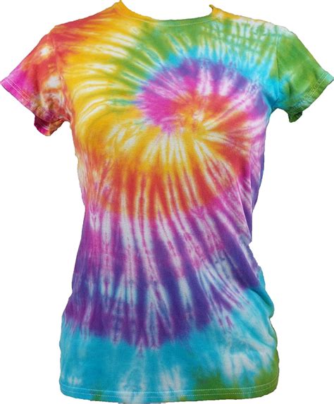 Tie Dye Womens Rainbow Spiral T Shirt 702251 Ladies T Shirt