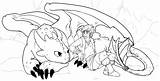 Coloring Dragon Train Pages Print sketch template