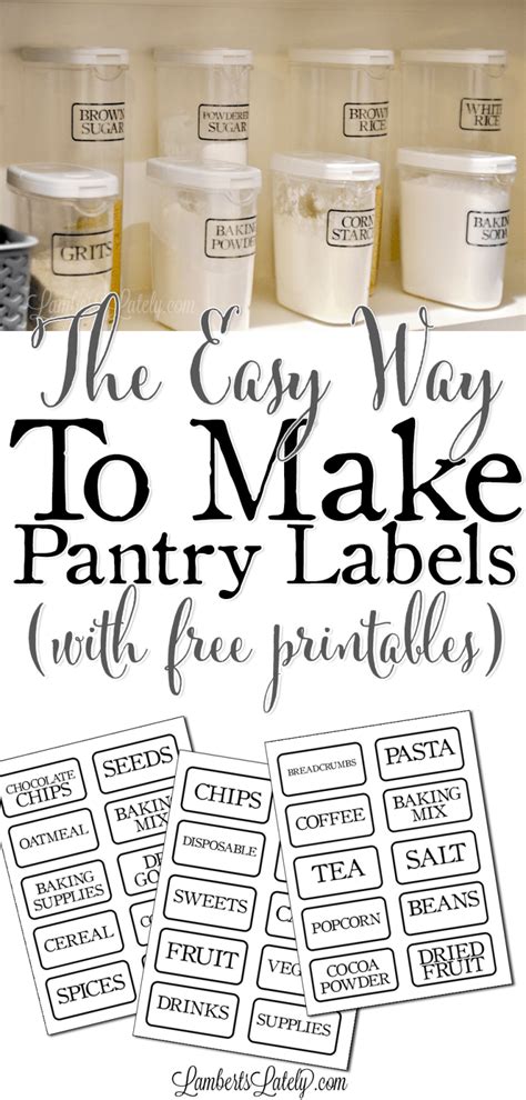 printable editable pantry labels pantry labels printable