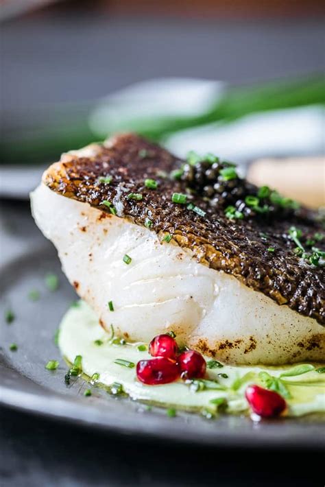[how To] Pan Roasted Sea Bass With Roe Caviar — Add1tbsp