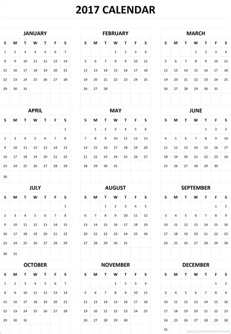 printable calendar  page