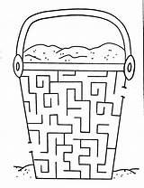 Mazes Printable Kids Coloring Pages Maze Summer Hand Worksheets Activity Puzzles sketch template