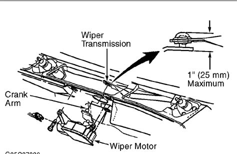 diagram    parts    puts    front windshield wiper