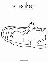 Coloring Shoes Sneaker Play Tennis Print Noodle Favorites Login Add Twistynoodle Built California Usa Ll sketch template