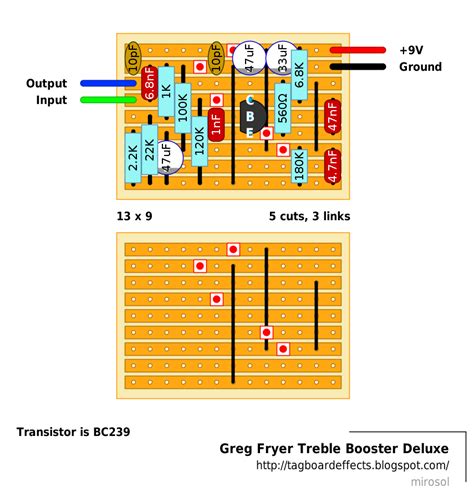 brian  treble boost capacitors needed